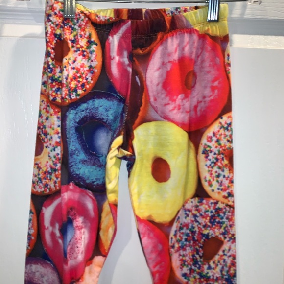 Luv donuts?Sugar High brand pants leggings Christmas candyLand womens size small - Picture 4 of 9